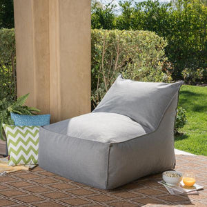 Outdoor Water Resistant Fabric Bean Bag Lounger -
