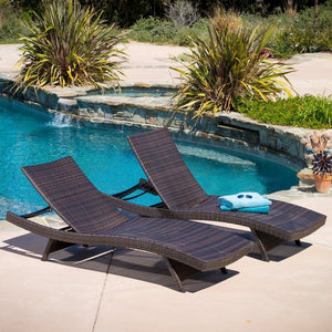 Anthony Outdoor Adjustable Chaise Lounge Chair