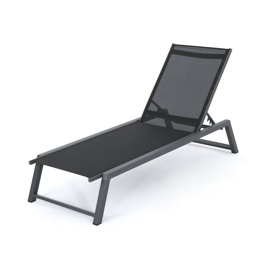 Outdoor Chaise Lounge With Finished Aluminum Frame