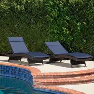 Anthony Outdoor Chaise Lounge Chair Cushion (Set Of 2)