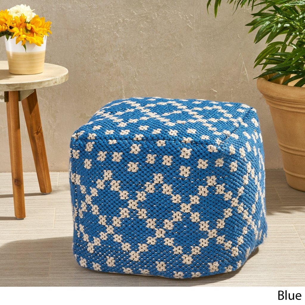 Outdoor BLUE Cube Pouf - NH616703