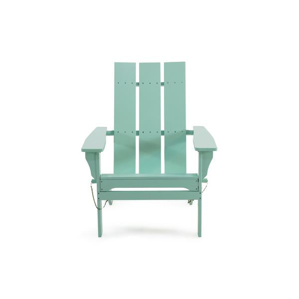 Outdoor Contemporary Acacia Wood Foldable Adirondack Chair -